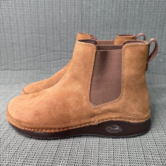 Chaco Shoes - Chaco Womens Size 9 Brown Suede Paonia Chelsea Boots